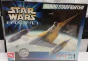 VTG 1999 AMT ERTL Star Wars Episode 1 Naboo Starfighter Die Cast Model Kit-NIB