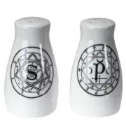 Sacred Geometry Salt & Pepper Shaker Set. FREE SHIPPING!