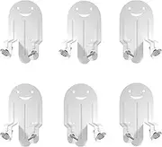 Upcanso 6 PCS Mattress Non Slip Gaskets Metal Pad Helps Stop Mattress and Topper from Sliding, Easy to Install, Strong Durable Iron Baffle Grips Prevent Slipping, White
