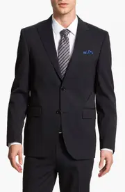Sand Trim Fit Wool Blend Suit