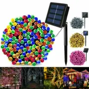 Solar Garland Fairy String Lights 100/200/500 LED Outdoor Garden Christmas Party