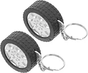 [BESPORTBLE] 2Pcs Measuring Tape Keychains Retractable Tape Measure Lightweight and Portable Small Hardware Tool for Party Favors and Convenient Measurements