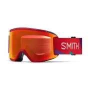 Smith Squad S Snow Goggles, Crimson A-Maze-Zing Frame, ChromaPop Everyday Red Mi