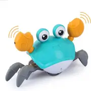 Electric Crab Toy Crawling, Music & LED Lights, USB Rechargeable