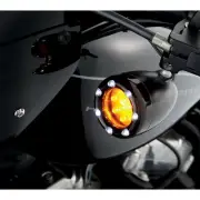 LED Light Kit for Factory Turn Signal Housing - Amber/White - Black 12-759