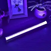 LED Strip Tube Light Purple Light Bar USB 10W 48LED Black Light Portable Party Lamp 385-400nm Black Lamp Fixture Fun for Room Party Decor
