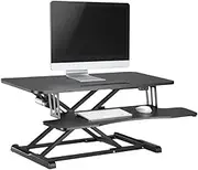 Ergolux EZ Pro Electric Height Adjustable Sit Stand Desk Riser 95cm (Black) - ELELDESRLBB