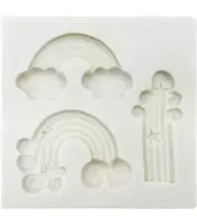 RAINBOW MOLD, Unicorn Cake Decoration, Fondant Gumpaste Mold, Resin Mold,