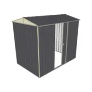 Build-a-Shed 1.5 x 2.3 x 2.3m Single Sliding Side Door Gable Shed - Grey