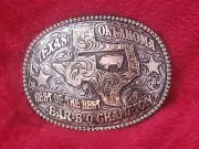 PITMASTER CHAMPION TROPHY BAR-B-Q BELT BUCKLE☆TEXAS OKLAHOMA COOKOUT☆RARE-X49