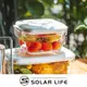 Solar Life 索樂生活 雙重玻璃真空便當保鮮盒 650ml.微波便當盒 高硼矽飯盒 真空密封餐盒 耐熱微波盒