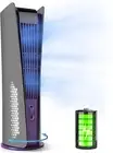 10000Mah Tower Fan for Bedroom,Quiet Floor Fan,180° Oscillating Bladeless Fan,Po