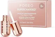 FOREO SUPERCHARGED Eye & Lip Contour Booster Serum - Conductive Gel -Lip Plumping & Puffy Eyes Treatment - Practical Travel Size - 3 x 3.5 mL Capsules