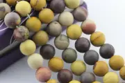 2.0mm Hole Mookaite Jasper Matte Round Beads 6mm 8mm 10mm 15.5" Strand