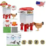 Large Poultry Water Feeder with Automatic Float Control for Quail & Chickens