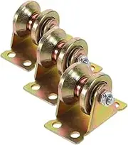 Generic 3pcs Pulley Rope Pulley Rope Pulley Block Ceiling Pulley Mount Lifting Wheels Rope Pulley System Traction Trolley Pulley Cable Pulley Wheel Traction Pulley Wheel