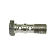 Aeroflow Stainless Steel Double Banjo Bolt M10 X 1.00mm 30mm 1-3/16" Lenght