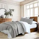 HORIMOTE HOME 100% Cotton Quilt Set King Size, Grey Pre-Washed King,