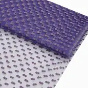 Purple POLKA DOTS WEDDING TULLE 60" x 10 yards DIY Party Favors Pew Bows Crafts
