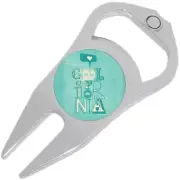 California Love Golf Ball Marker Divot Repair Tool Bottle Opener