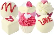 6PCS Bath Bombs Str Relief & Relaxation Scented Shower Bath Salt Ball for Valentine's Day/Birthday 4