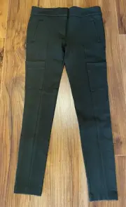 LOFT Women's Skinny Ankle Pants - Size 2 - Green - Flat Front, Cargo Pockets