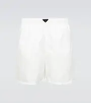 [Prada] Prada Re-Nylon logo swim trunks UK 36 white