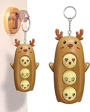 yupeuooe Face Changing Expression Toy | Cartoon Expression Elk Ornament,Cute Expression Changing Ornament for School Bags, Wallets, Car Keys