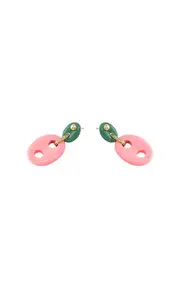 [Jenna Blake] Mariner Link 18K Yellow Gold Multi-Stone Earrings
