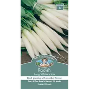 Mr Fothergill's Long White Icicle Radish Vegetable Seeds