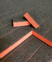 1500pc Disposable 80/80 Black Grit Orange Sanding Mini Small Buffer Blocks Bulk