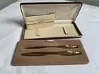 10kt gold filled vintage pen & pencil set CROSS sheaffer parker waterman style