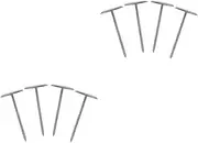 MOTHNUR 2sets Stainless Steel Flower Nails Decorating Tool for Icing Flowers for Cake Cupcake Decoration Easy to Use and Clean for DIY Baking 4pcs*2