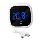 Aquarium Thermometer Celsius/ Fahrenheit Swimming Pool Thermometer USB Power