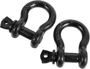 Gatuida Shackles Set of 2 d Ring Shackles Isolator Washer Kit Corrosion Resistant for Offroad