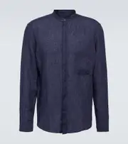 [Zegna] Zegna Linen shirt UK 16 blue