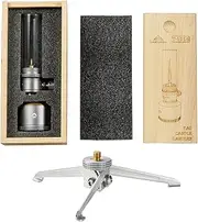 Oimzzr Propane Lantern Candlelight Kit Portable Lamp with Stand Windproof CandleLight Outdoor Camping GasBurner Light Tent Lamp Picnic Fishing Lantern