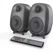Bestisan Bluetooth 50Watt 1.5A Continuous Power Bookshelf Speakers, Black