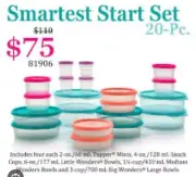 Tupperware Smartest Start Set 20 Pc.