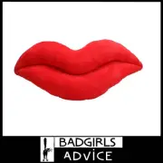S-Line Lip Shaped Pillow Plushie 53cm x 20cm 85% PP cotton+ 15% short plush Red