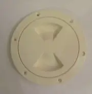 Viking Marine Boat RV CREAM 4" Access Hatch Cover Twist Out Deck Plate USA