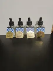 BATH AND BODY WORKS X4 Wallflower Refill Bulbs Gingham Unstoppable - NEW