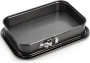 SOUJOY Springform Cake Pan, Non-stick Cheesecake 14 x 9 Inch Large Black