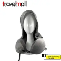在飛比找蝦皮商城精選優惠-Travelmall 舒適記憶旅行連帽頸枕 灰 可拆洗式外襯