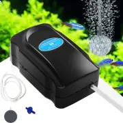 Aquarium Air Pump Quietest Aquarium Air Bubbler, Adjustable Oxygen Pump 5W Silen