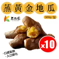 在飛比找PChome24h購物優惠-【10包】瓜瓜園 蒸黃金地瓜 500g/包 入口即化 蒸番薯