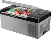 12V Refrigerator 16 Qt, Portable Mini Car Fridge with -4℉-68℉ Cooling Range, for Truck Vehicle RV Boat Outdoor & Home Use