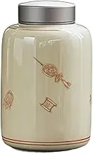 Tea caddy tin Tea Caddy Deluxe Ceramic Storage Jar Tea Warehouse Kitchen Multifunctional Sealed Jar Loose Leaf Tea Canisters Tea Canister