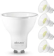 [DiCUNO] GU10 LED Bulb Daylight White 5000K, 5W 790LM 60W Halogen Equivalent, GU10 LED Light Bulbs, Class B Spotlight for Home Lighting, 110° Beam Angle, Not-dimmable, Pack of 4