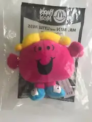 McDonalds 2003 Happy Meal Mr Men Little Miss Chatterbox Plush Toy - NEW IN BAG